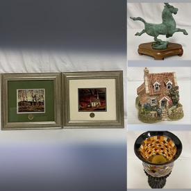 MaxSold Auction: This online auction features canvas paintings, print on canvas, oil painting, framed prints and paintings, Ukulele Group Of Seven prints, Hardy Boys novels, Antique Gansu flying horse figurine,  Lilliput lane collectible, vases, bread machine, Xbox, mantel clock, candle holder, Trigammon game, 3D Illusion mask, D-Link router, Saxophone, nesting dolls and much much more!