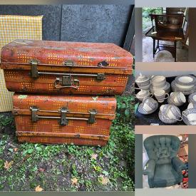 MaxSold Auction: This online auction features an antique table, Waterfall dresser, antique medicine cabinet, wingback chair, night tables, features kitchen appliances such as food processor, juicer, rice cooker, sandwich maker, original painting, office supplies, cleaning supplies, yard power tools and much more!