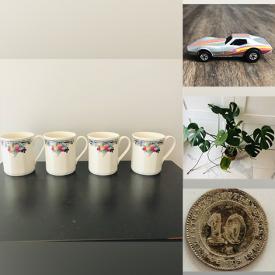 MaxSold Auction: This online auction features fine china, Limoges, hockey cards, 42” Panasonic TV, vintage dishware, Lego, CDs, ladies' wear, glassware, books, small appliances, sports equipment, vintage parlor chair and much more!