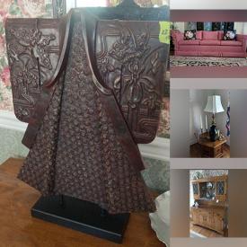 MaxSold Auction: This online auction features Ethan Allen dresser, pink couch, area rugs, dining room tables, coffee maker, blender, waffle maker, faux plants and decor, wall art, cleaning supplies and much more!