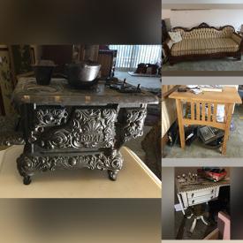 MaxSold Auction: This online auction features items such as Sterling Silver, painting, Iron Stove, Mirror, Wall Art, Vintage Sofa, Side Table,  Dehumidifier, Iron, Vacuum, Accordion, pillows, Lamps, Rugs, Dishes, Plates, Bowls, Vase, hutch and much more!