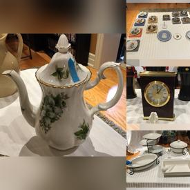 MaxSold Auction: This online auction features silver plated items, crystalware, fine china, dishware, kitchenware, Birks clock, small kitchen appliances, tools, Lego and much more!