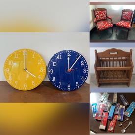 MaxSold Auction: This Charity/Fundraising Online Auction features ceramic art piece, Spanish tiles, vintage skis, drinking caddy, teacup/saucer sets, wooden shoe forms, small chandeliers, privacy screens, leather futon, horse harnesses, Chia pets, Sadler teapots, souvenir spoons, board games and much more!