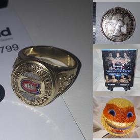 MaxSold Auction: This online auction features Frank Zappa vinyl record, Olympic coins, Canadian & US silver coins, vintage pennies, dimes, foreign coins, tokens, small kitchen appliances, hand tools, ice fishing gear, lawnmower, Star Wars Collectibles, WWF action figures, sports trading cards, DVDs and much more!