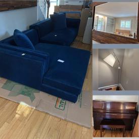 MaxSold Auction: This online auction features items such as Treadmill, sofa, mirror, Floor Lamp, piano, Twin Bed,  Settee, Rustic Cabinet, Dresser, Armoire, Bookcase, rug and much more!
