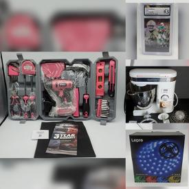 MaxSold Auction: This online auction features hand & power tools, sports trading cards, Pokemon cards, 3D puzzle, small kitchen appliances, yard tools, sleeping bags, desktop computer, outdoor camera and much more!