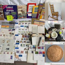 MaxSold Auction: This online auction features metal chairs, rolling drawers, cast iron tea service, Tajine, antique window frame mirror, brass lamps, Canada Post Stamp Quest Binder, Pastoral Scene oil on canvas, 2000 RCM Millennium Coins Set and much more!