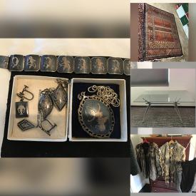 MaxSold Auction: This online auction features collector plates, vintage sterling silver, crystalware, vintage china, art deco chandelier, area rugs, furniture such as antique desk, armchairs, and Jonathan Louis Inc loveseat, small kitchen appliances and much more!