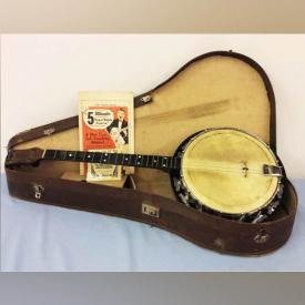 MaxSold Auction: This online auction features musical instruments such as mandolin, old banjo, old oboe, electric guitar, trumpet, vintage accordion and child's violin. It also features decor, collectibles, electronics, clothes, sports equipment & accessories, power tools and much more!