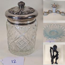 MaxSold Auction: This online auction features sterling silver, Victorian glassware, Noritake china, Limoges, Pyrex, Lefton, Artley flute, vintage thermoses and much more!