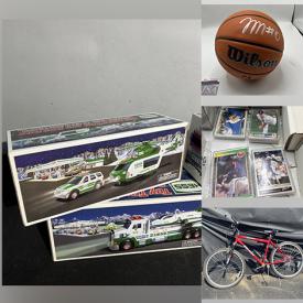 MaxSold Auction: This online auction features Hess truck collectibles, dolls, Christmas decor, typewriter, Tyrese Maxey signed basketball, tools, Lionel electric train, fireplace, cookie jars. Pyrex ware, stamps, trading cards, hot wheels cars, huffy bike, crates,  golf bag, comics, bikes,  electronics, board games, Halloween decorations, Mikasa chinaware, Stars Wars, toys, Xbox,  TV, craftsman, air compressor, clothing, jewelry box, jewelry, trinket dishes, ephemera lot, Asian vase and much more!