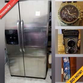 MaxSold Auction: This online auction features small kitchen appliances, Hummel figurines & bells, jewelry, Stangl pottery, collector plates, milk glass, cow & rooster collectibles, watches, mini-fridge, artificial flowers, BBQ grill, fans, refrigerator/freezer, vintage cameras, Jerry Garcia ties, vintage oil lamps and much more!