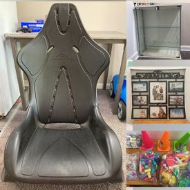 MaxSold Auction: This online auction features items such as Wall Decor, Picture Frame,  Wall Tiles, Storage Bags, Crystal Beads, Swim Vest, Construction Paper, China Plates, Trays, Fall Decorations, Candle Holders, Tv Stand and much more!