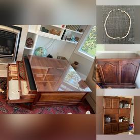 MaxSold Auction: This online auction features items like coffee tables, jewelry, wall scones, dishwares, table runners, table clothes, vases, cabinet, mirror, home decors, candle holder, tools, office stuff, books, and watch. suitcase and much more!