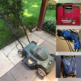 MaxSold Auction: This online auction features lawnmower, chain saw, pet carrier, garden pots, compressor, electric Turboshovel, puzzle, power & hand tools, hairdresser sink & chair, welding helmet and much more!