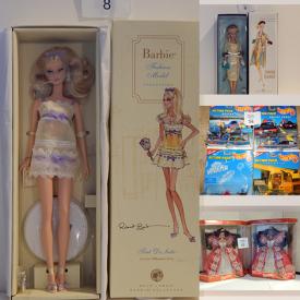 MaxSold Auction: This online auction features items like a variety of barbie doll collections, stuffed dolls, barbie watches, rugrats stuffed collections, hot wheels collectibles, comic collections, puppets, and much more!