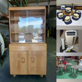 MaxSold Auction: This online auction features patio furniture, portable AC unit, metal wall art, Wade collectibles, Shaver-Howard dining chairs, antique bankers chairs, vintage snapback hats, vintage games, teapots, art pottery, S & P shakers, and much more!!