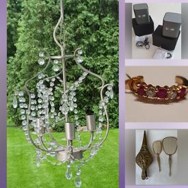 MaxSold Auction: This online auction features a hall bench, coffee tables, dresser, dining table, baker’s rack, stone art, Royal Doulton, jewelry box, Antique brass set, chandelier, African carved wooden art, lamps and much more!