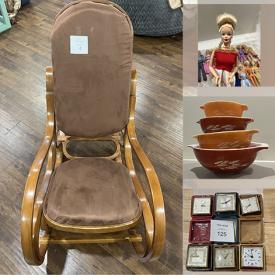 MaxSold Auction: This online charity auction features original paintings,  Swarovski, Coca-Cola, vintage jewelry, vintage books, kitchenware, vintage toys, serving ware, fabrics, lamps, Christmas decor, lawn mower, scroll saw and much more!