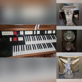 MaxSold Auction: This online auction features couches, kitchen island, desk & chair, bike trailer, sinks, collector plates, organ, framed fans, French desk and much more!