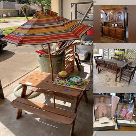 MaxSold Auction: This online auction features furniture such as La-Z-Boy recliners, workbench, Finger Furniture sofa, wooden hutch, cabinets, chairs, Rockport dining table, daybed, folding metal shelves, children’s picnic table and others, seasonal decor, cleaning supplies, kitchenware, small kitchen appliances, plastic storage, power and hand tools, wall clocks, Hummel figures, office supplies, craft supplies, Revereware, grandmother clock,music instruments, mobility aids, Madame Alexander dolls, yard maintenance tools and supplies, Little Tikes playhouse, room divider, pots, pool toys, Singer sewing machine and much more!