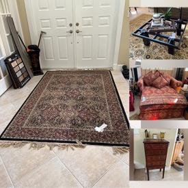 MaxSold Auction: This online auction features items such as Rug, Coffee Table, Side Table, Vase, Keepsake Box, Lamp, Vase, Chaise Lounge, Pedestals, Drawer Stand, Recliner, Lamp, Coffee Table, Bar Stools, CDs, VHS, Bicycle, tools and much more!