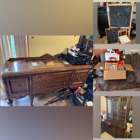 MaxSold Auction: This online auction features items such as Sideboard, Electronics, Dishes, Birdhouse, Blender, Popcorn Maker, Chalkboards/easels, Chair, Xmas Dishes, Glasses, Book Case, Cooler, Luggage and much more!