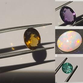 MaxSold Auction: This online auction features loose gemstones such as sapphires, topaz, citrine, morganite,  amethyst, quartz, aquamarine, tanzanite, opals, garnet, ruby, kunzite, emeralds, tourmaline and much more!