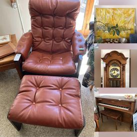 MaxSold Auction: This online auction features an Ethan Allen Dresser, corner desk, coffee table, patio dining table, China cabinet, lamps, Lenox dishes, barware, vintage wedding dress, exercise bike and much more!