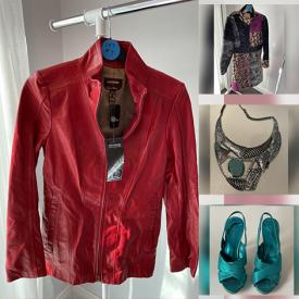 MaxSold Auction: This online auction features faux fur jackets, leather jackets, cloth coats, leather pants, bomber jackets, outerwear, women’s shoes, purses, belts, costume jewelry, evening dress, leggings and much more!