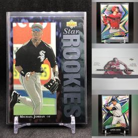 MaxSold Auction: This online auction features sports trading cards such as rookie, Prizm refractor, Panini anthology, binders, packs, Topps, and Canadian banknotes, sports collectibles, TMNT action figures, Pez dispensers, comic book action figures and much more!