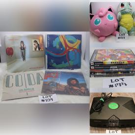 MaxSold Auction: This online auction features Funko Pops, Disney collectibles, metal signs, toys, costume jewelry, DVDs, vinyl records, snorkel gear, games, fish tank & accessories, video game systems & accessories, speakers, VCRs, golf clubs, sports trading cards, vintage magazines and much more!