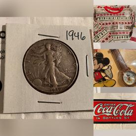 MaxSold Auction: This online auction features coins, costume jewelry, sports trading cards, collectible Barbie, comics, Star Trek collectibles, vintage postcards, vintage wooden puzzles, toys, new Hess Trucks, stamps, tin signs, games, new beauty products, office supplies and much more!