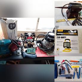 MaxSold Auction: This online auction features items like tools, marking stamp kits, vacuum cleaners, office materials, framed prints, gardening equipment, wicker baskets, portable work lights and much more!