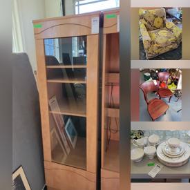 MaxSold Auction: This online auction features glass collector mugs, green glassware, a Bahia espresso maker, collectible liquor glasses, Royal Albert China, vintage cabinet doors, photo books, floral armchairs, a wood cabinet and much more!