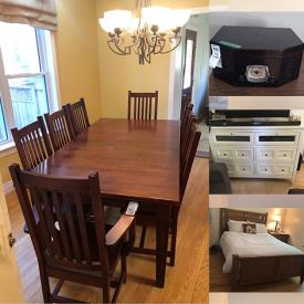 MaxSold Auction: This online auction features antique furniture, Mennonite crafted furniture, collector items, cookware, small appliances, Corningware, retro turntable, Magnussen bedroom furniture, electronics, a wood lathe, a vintage stereo, power tools and much more.