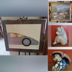 MaxSold Auction: This online auction features various items such as framed sketching, paintings, lithographs, figurines, centerpiece paintings, hummel figurines and much more.