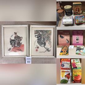 MaxSold Auction: This online auction features cookie jar, barware, novelty picture frames, teacup/saucer sets, Portuguese pottery, motorcycle tour packs, Bunnykins, art glass, vintage tins, vintage books, power & hand tools, metal medallions, beverage dispensers, vintage cobbler tools and much more!