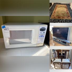 MaxSold Auction: This online auction features items such as Microwave, Replica Pot, Rug, TV, stand, Chandelier, Bed Frame, Wall Art, Speakers, Sectional Sofa, Wall Mirror, Craftsman Style Chair and much more!