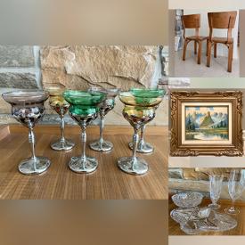 MaxSold Auction: This online auction features various items such as Cocktail Glasses, Misc Glassware, Vintage Painting, Thonet Chairs, Crystal Bowl, Austria Decanter, Floral Painting, Pot Planter, Framed Puzzle, Maps of Florida and much more.