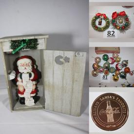 MaxSold Auction: This online auction features Christmas decor such as reindeer neon lights, Spode collection, ceramic Christmas tree, ornaments, electric candles, wreaths, Christmas animal decorations, LED spiral lit tree and much more!