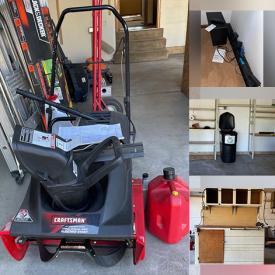 MaxSold Auction: This online auction features items such as Snow Thrower, Hedge Trimmer, Exercise Equipment, Music CDs, Sony CD, Receiver, Speakers, Large Workbench, Ladders, Table Lamp, Boom Box, Carpet, Wall Mirror, Sofa and much more!