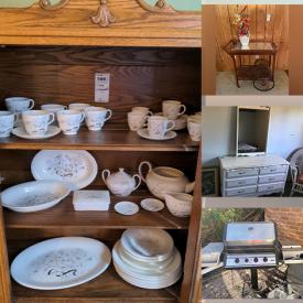 MaxSold Auction: This online auction features a bar cart, hutch, dresser, pool table, buffet, mirror, dehumidifier, washing machine, camping gear, leaf blower, garden supplies and much more!