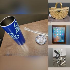 MaxSold Auction: This online auction features items like a wall clock, tools, tumblers, web cam, watches, iPad, screen defender, keyboard stand, cork board, desk mount, carpet roll, electronic case, drawing tablet and much more!