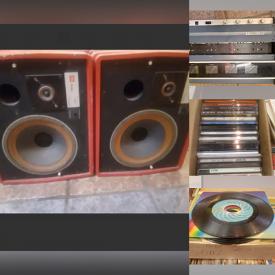 MaxSold Auction: This online auction features box of reggae soul funk, CDs, vintage tape duplicator JBL speakers and much more!