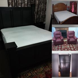 MaxSold Auction: This online auction features king poster bed, walnut dresser, comforter sets, refrigerator, furniture, microwave, clothing, rugs, Men\'s and Women\'s footwear and much more