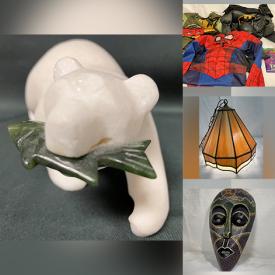 MaxSold Auction: This Charity/Fundraising online auction features carved stone, wooden carving, pewter wine goblet, aquatic fitness gear, men\'s clothing, Canadian souvenirs & clothing, carved masks, mini barrel organ, travel bar, Japanese prints, collector spoons and much more!
