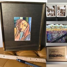 MaxSold Auction: This online auction features a variety of framed art paintings and portraits!