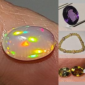 MaxSold Auction: This online auction features loose gemstones such as opals, kunzite, tanzanite, amethyst, topaz, aquamarine, quartz, zircon, tourmaline, ruby, sapphires, emeralds, garnet, pearl, cat\'s-eye and much more!