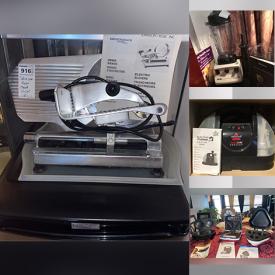 MaxSold Auction: This online auction features pet products, inversion table, barware, window AC unit, meat slicer, safe, office supplies, fitness gear, small kitchen appliances, costume jewelry, watches, exercise equipment, power tools and much more!